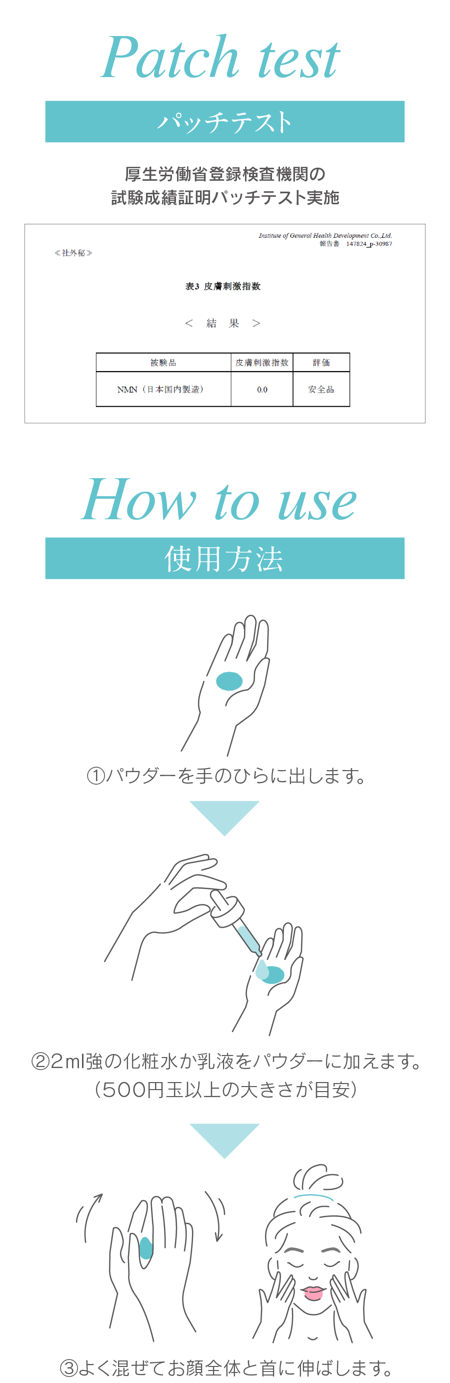 パッチテスト､使用方法